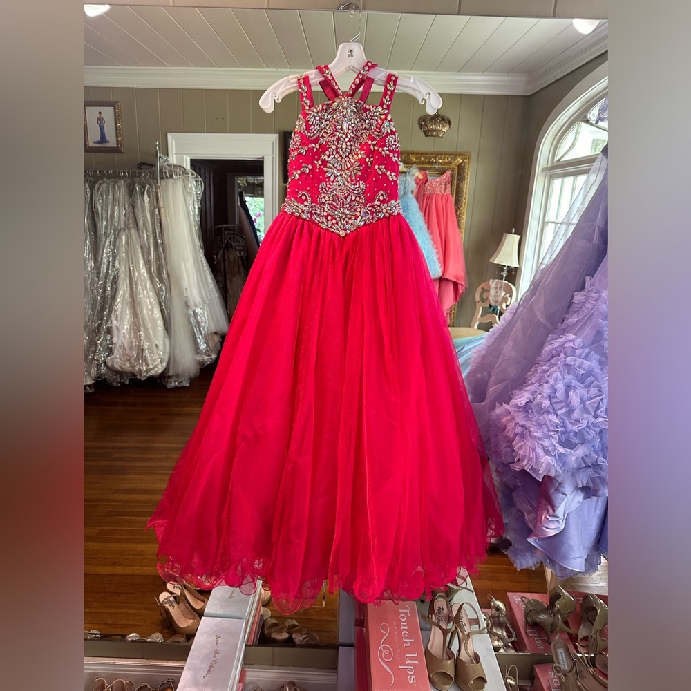 Unique Fashion Little Girls Size 6 Fuschia Dress